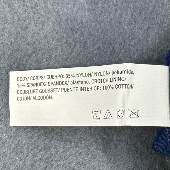 Maidenform Womens Size Large 7 Panty Thong Barely There Invisible Look Blue New - Picture 6 of 9